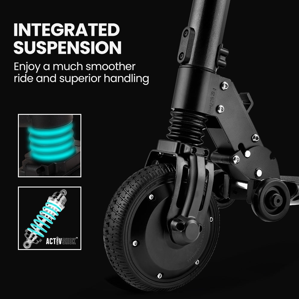 NNEDSZ Peak 300W 10Ah Electric Scooter, Suspension, for Adults or Teens, Black